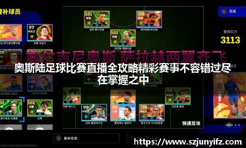 奥斯陆足球比赛直播全攻略精彩赛事不容错过尽在掌握之中